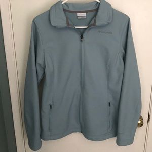 Columbia women’s zip up fleece lined jacket -Blue
